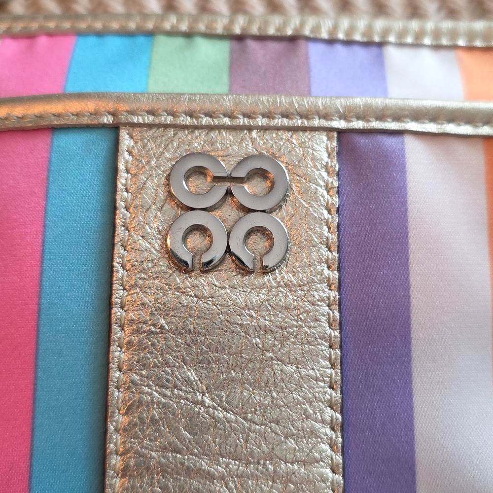 Coach Legacy Striped Crossbody In Pastels - Picture 3 of 11
